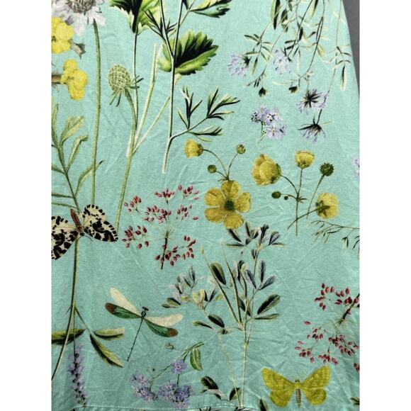 CZ by Carolina Zapf‎ Dress Girls sizy 6Y Floral sleeveless lined Green - Picture 5 of 6